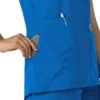 Blusa médica tipo túnica con cuello en V «Force Essentials» para mujer