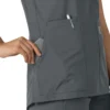Blusa médica tipo túnica con cuello en V «Force Essentials» para mujer
