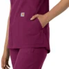 Blusa médica tipo túnica con cuello en V «Force Essentials» para mujer