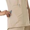 Blusa médica tipo túnica con cuello en V «Force Essentials» para mujer