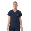 Blusa quirúrgica de cuello en V Rugged Flex Fld para mujer