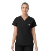 Blusa quirúrgica de cuello en V Rugged Flex Fld para mujer