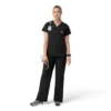 Blusa quirúrgica de cuello en V Rugged Flex Fld para mujer