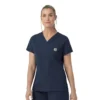 Blusa quirúrgica de cuello en V Rugged Flex Fld para mujer
