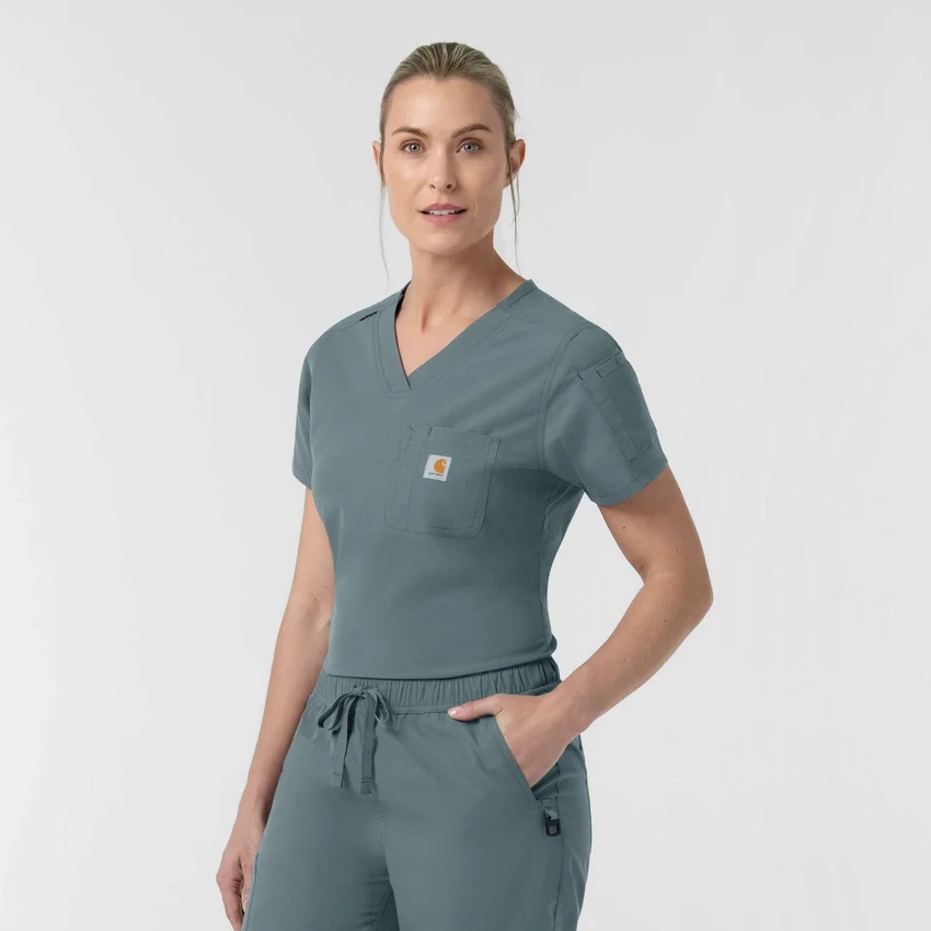 Blusa quirúrgica para mujer Rugged Flex Fld para meter por dentro