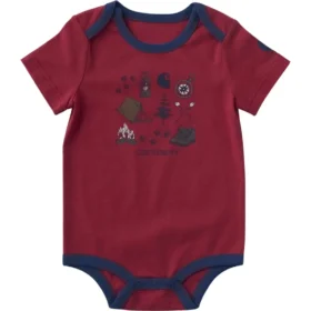 Body con manguitos cortos para niños (bebés) para acampada