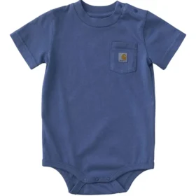 Body con manguitos cortos y bolsillo para niño (bebé)