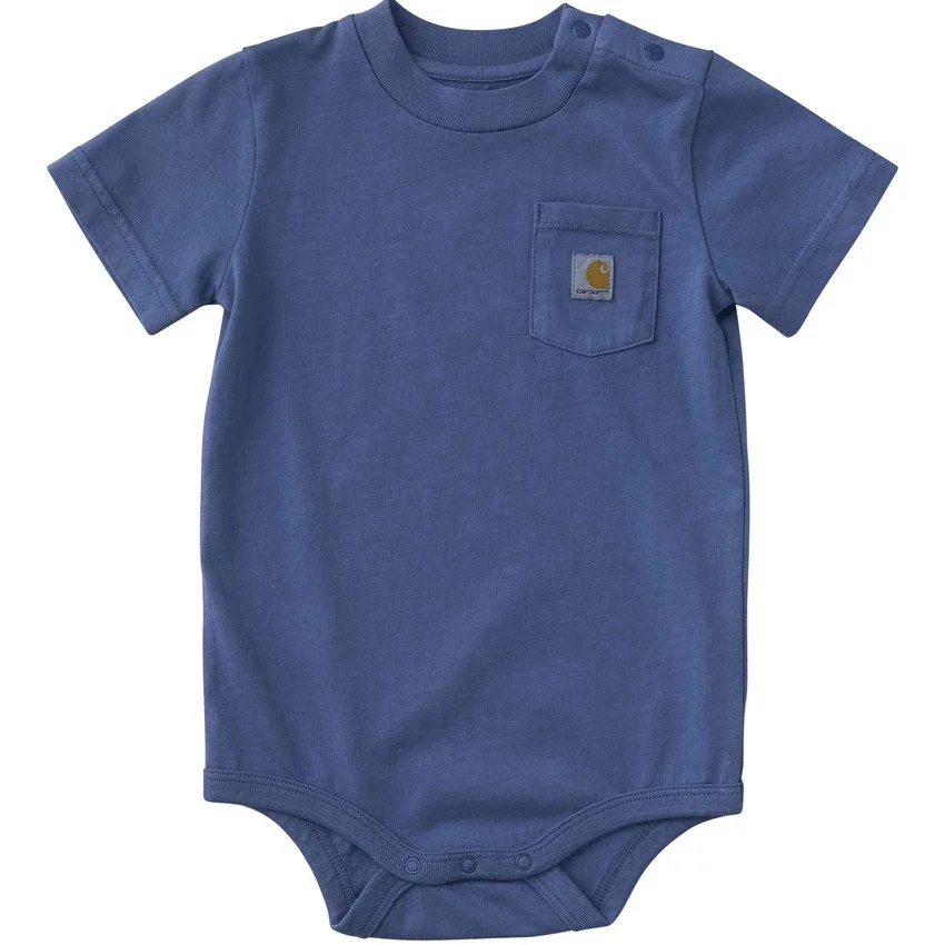 Body con manguitos cortos y bolsillo para niño (bebé)