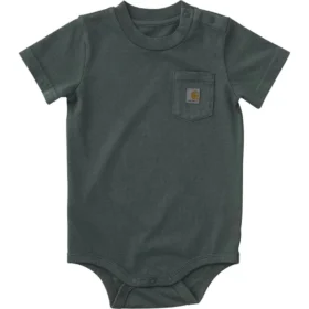 Body con manguitos cortos y bolsillo para niño (bebé)