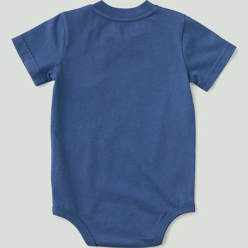 Body con manguitos cortos y bolsillo para niño (bebé)