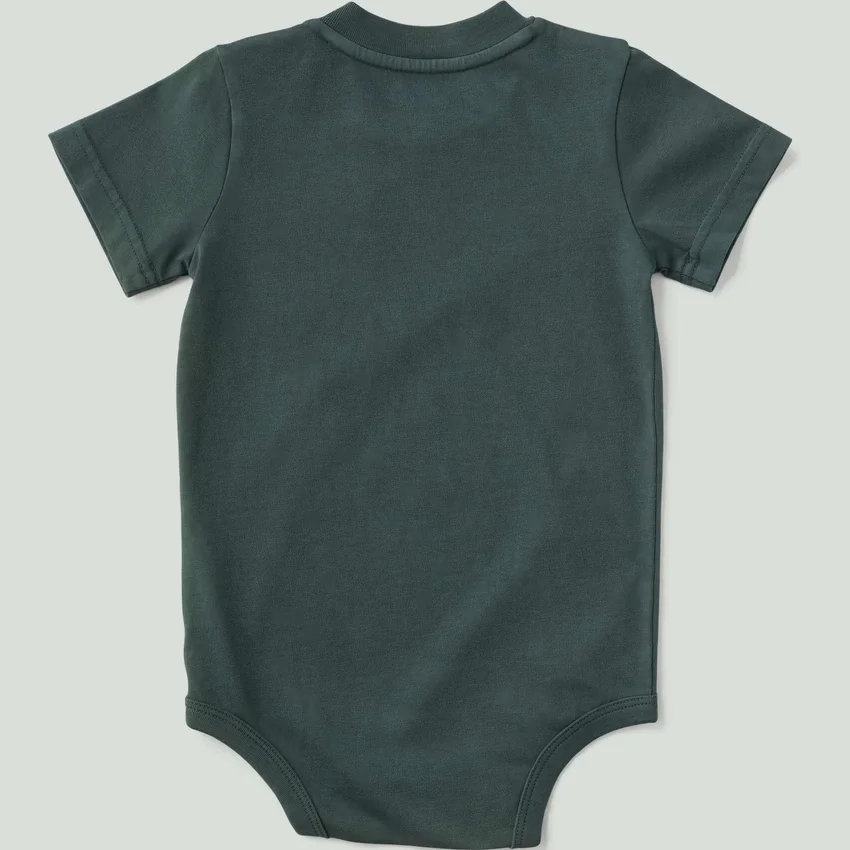 Body con manguitos cortos y bolsillo para niño (bebé)