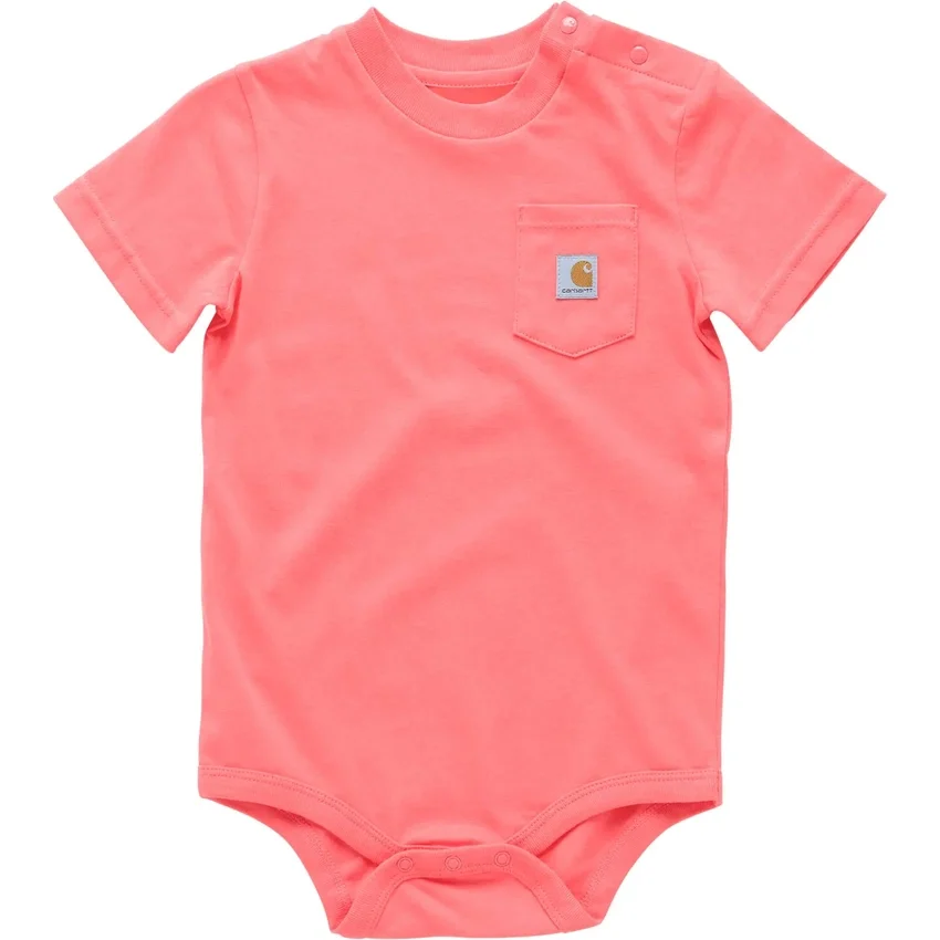 Body con manguitos cortos y bolsillo para niños (bebé)