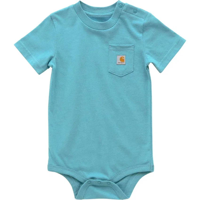 Body con manguitos cortos y bolsillo para niños (bebé)