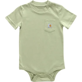 Body con manguitos cortos y bolsillo para niños (bebé)