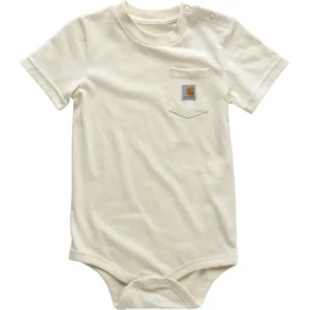 Body con manguitos cortos y bolsillo para niños (bebé)