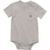 Body con manguitos cortos y bolsillo para niños (bebé)
