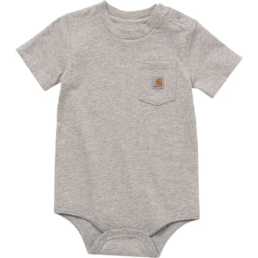 Body con manguitos cortos y bolsillo para niños (bebé)