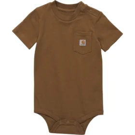 Body con manguitos cortos y bolsillo para niños (bebé)