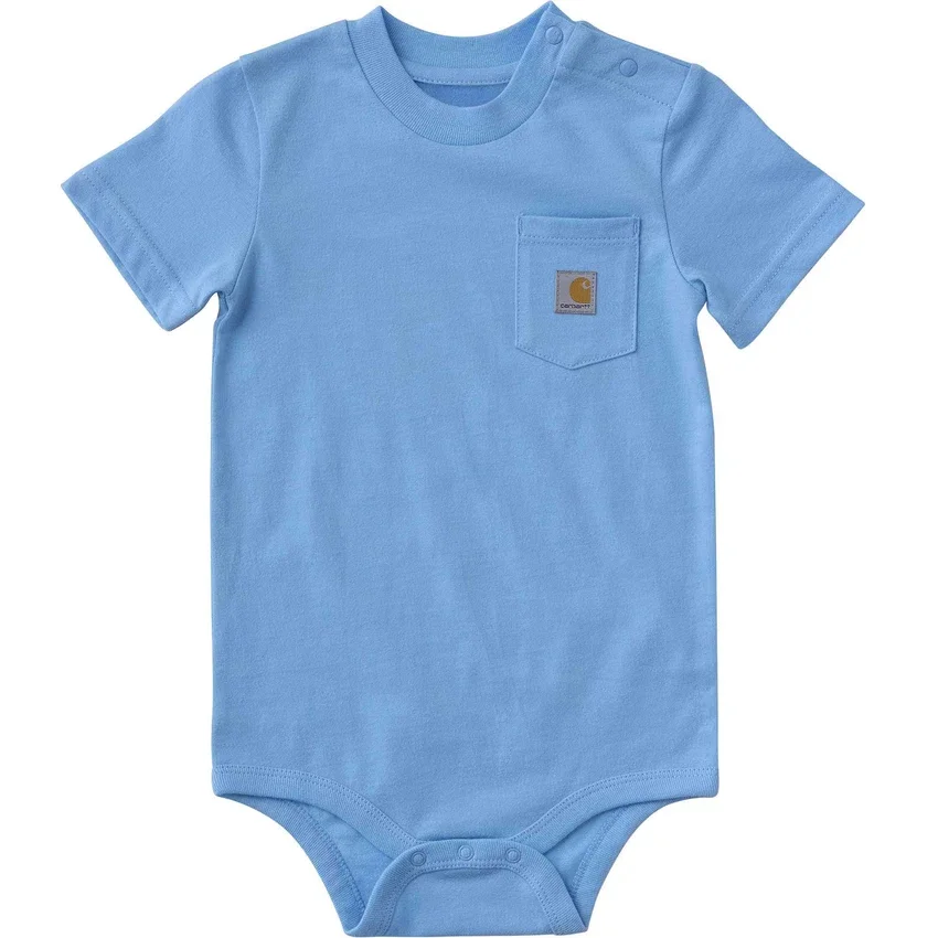 Body con manguitos cortos y bolsillo para niños (bebé)