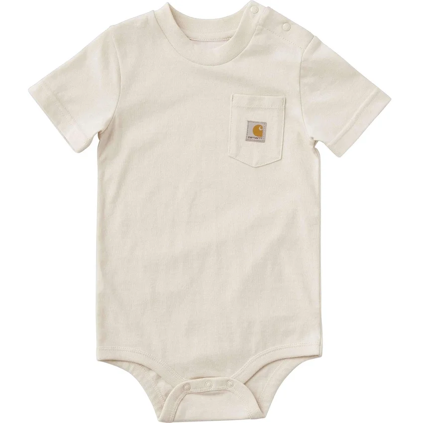 Body con manguitos cortos y bolsillo para niños (bebé)