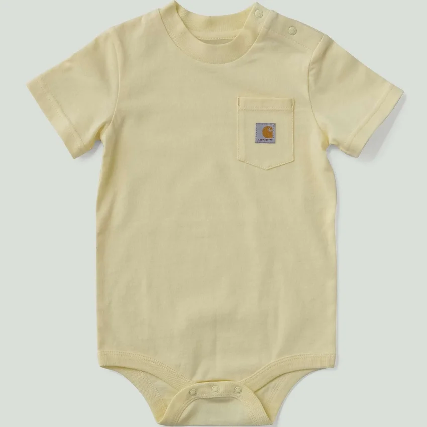 Body con manguitos cortos y bolsillo para niños (bebé)