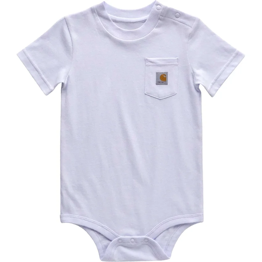 Body con manguitos cortos y bolsillo para niños (bebé)
