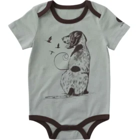 Body con manguitos cortos y estampado de perros para niño (bebé)