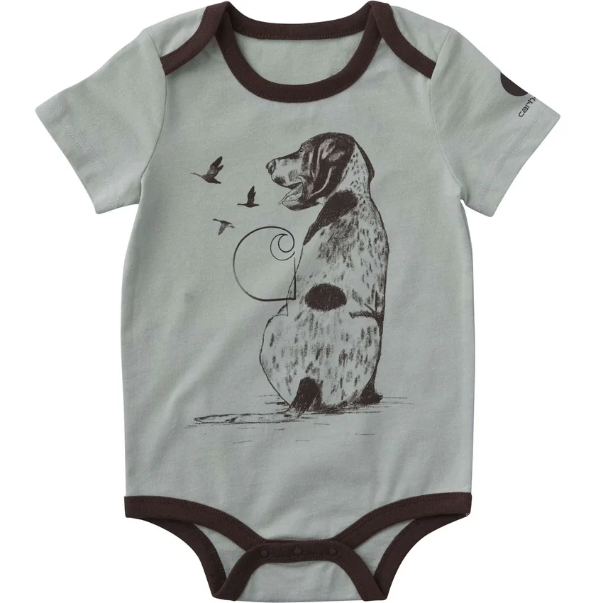 Body con manguitos cortos y estampado de perros para niño (bebé)