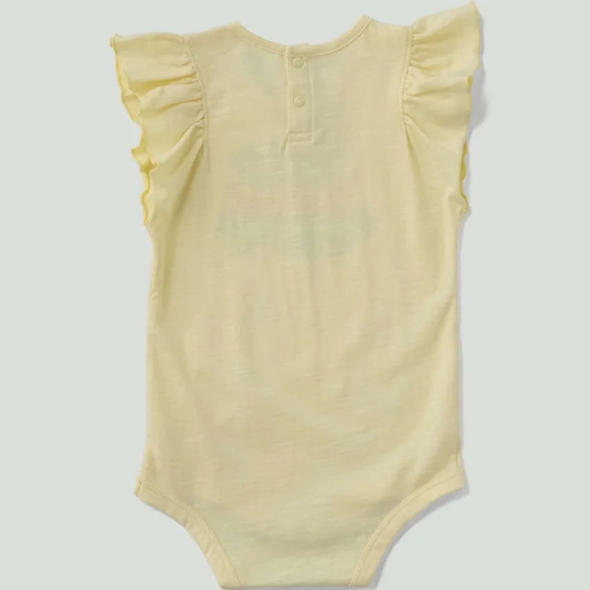Body «Veggie» con manguitos cortos y volantes para niña (bebé)