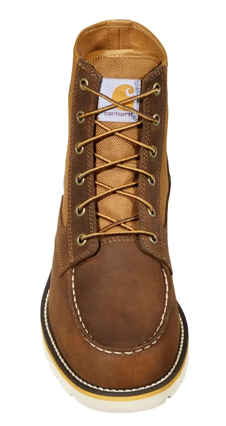 Bota con cuña y puntera Moc de 6"