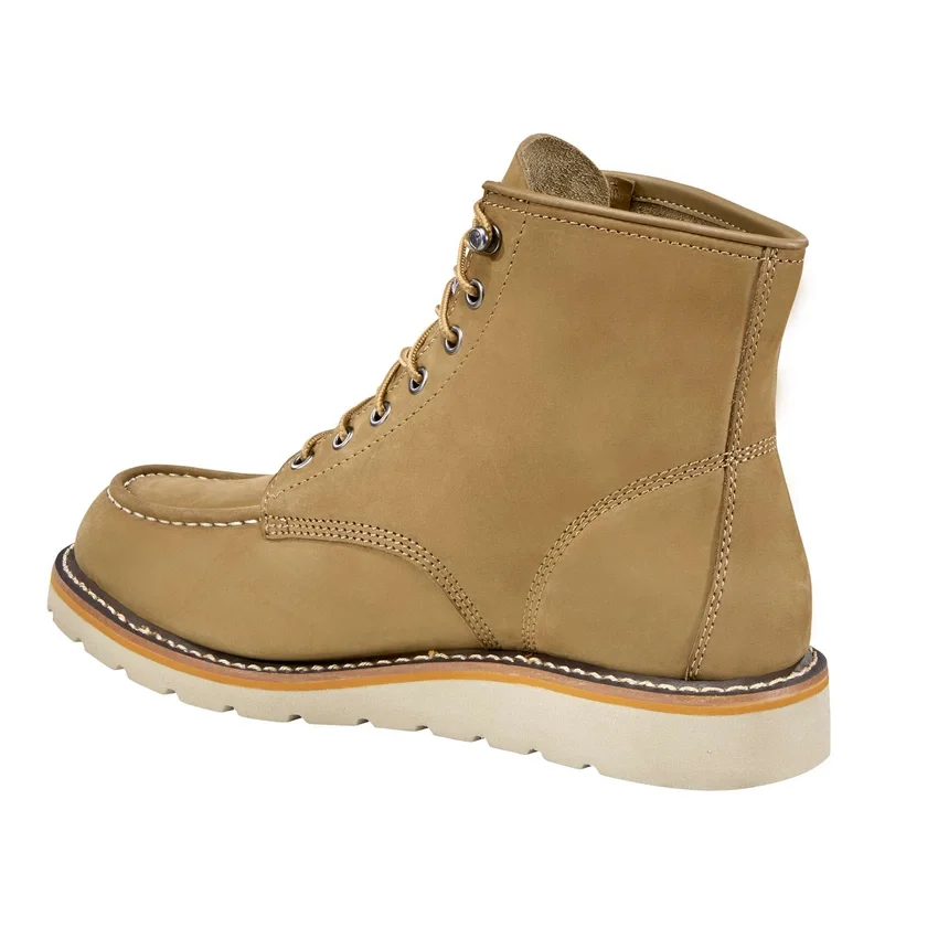 Bota con cuña y puntera Moc de 6"