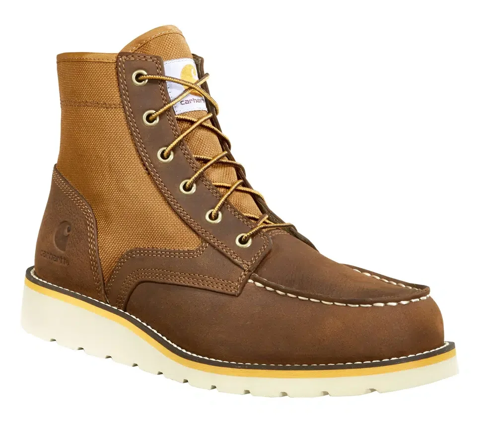 Bota con cuña y puntera Moc de 6"