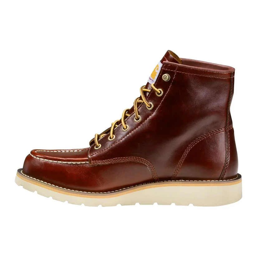 Bota con cuña y puntera Moc de 6"