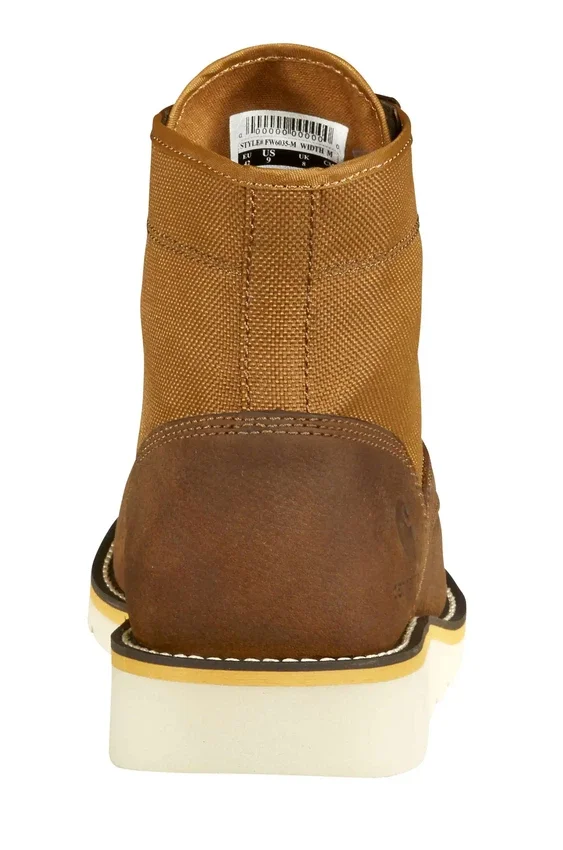 Bota con cuña y puntera Moc de 6"