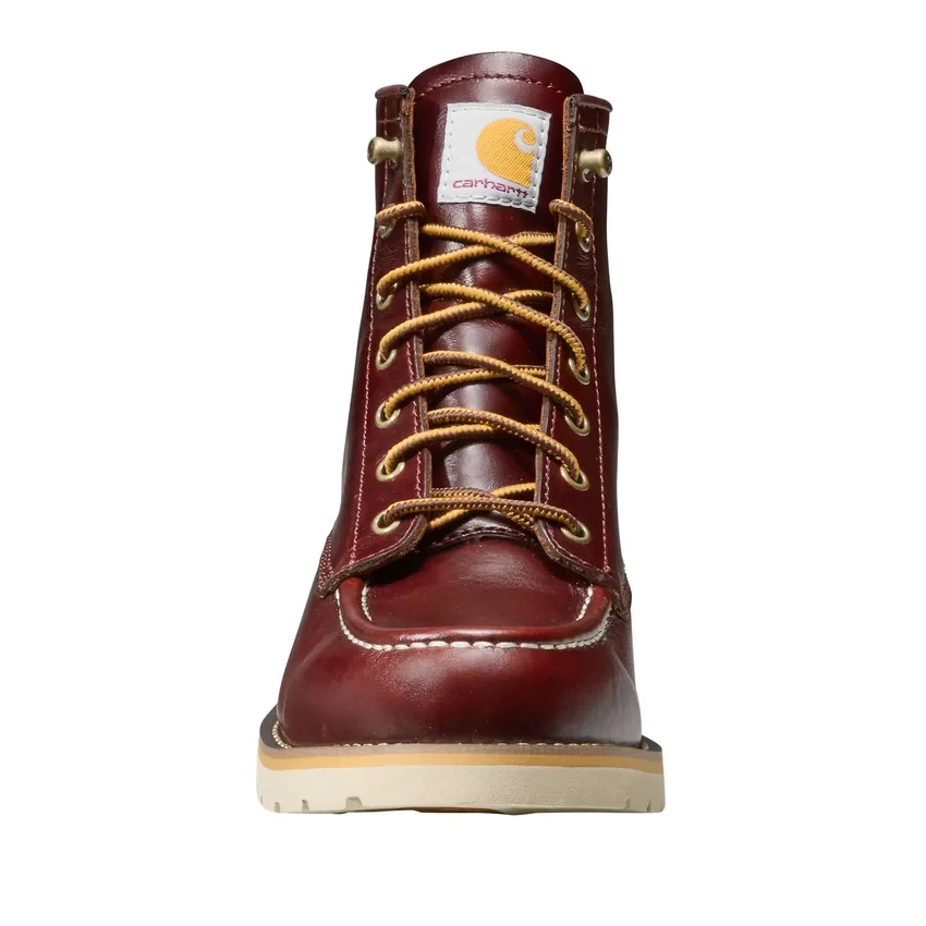 Bota con cuña y puntera Moc de 6"