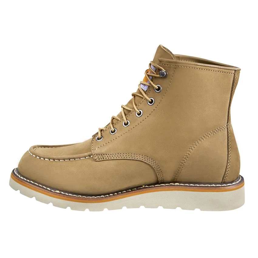 Bota con cuña y puntera Moc de 6"