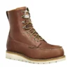 Bota de trabajo impermeable de 8" con puntera de acero y suela en cuña