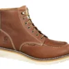 Botas impermeables de cuña con puntera mocasin de 6"