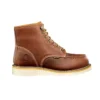 Bota de trabajo tipo mocasin impermeable de 6" con puntera de acero y suela en cuña