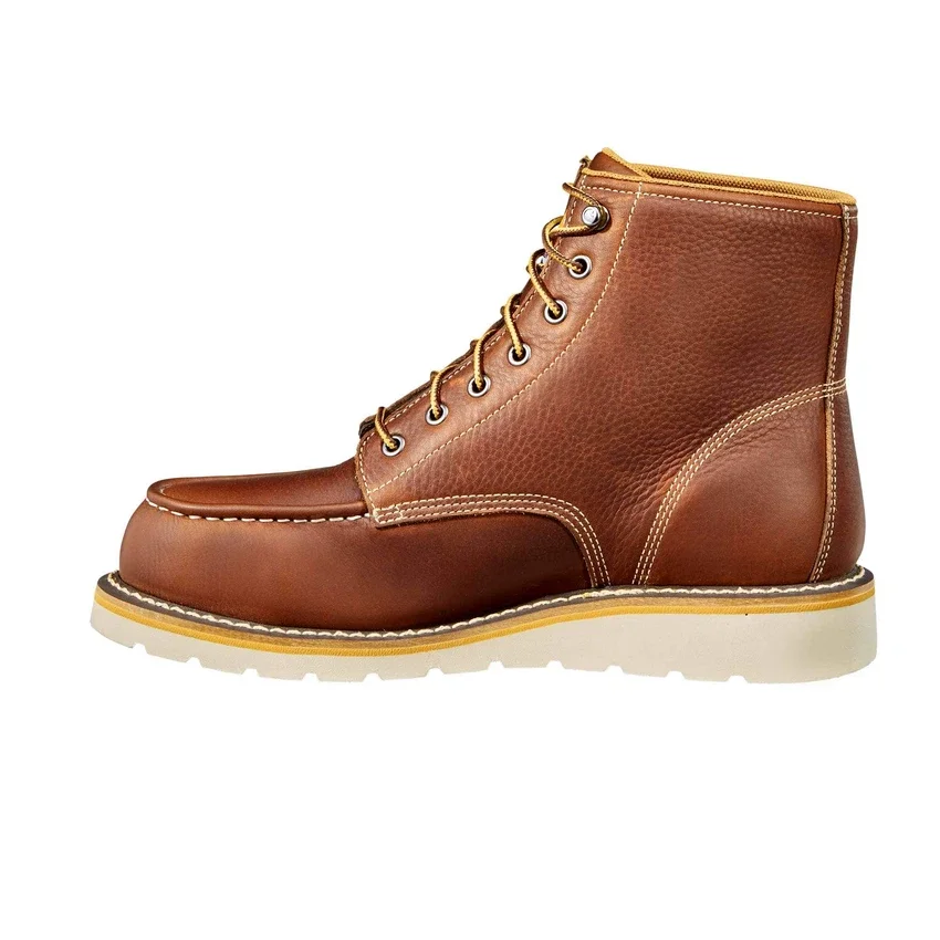 Botas impermeables de cuña con puntera mocasin de 6"