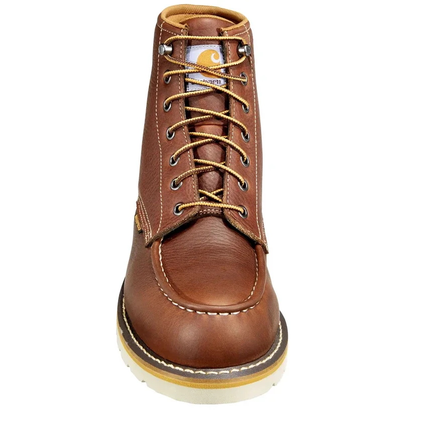 Botas impermeables de cuña con puntera mocasin de 6"