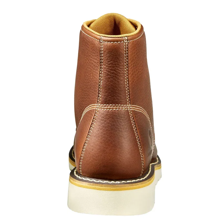 Botas impermeables de cuña con puntera mocasin de 6"