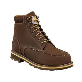 Bota de trabajo tradicional con puntera mocasin, impermeable, de 6"