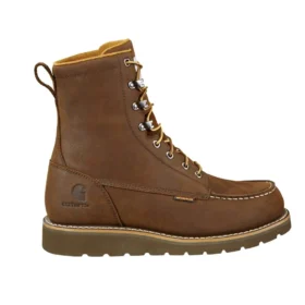 Bota impermeable de 8" con puntera moc y cuña