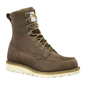 Bota impermeable de 8" con puntera moc y cuña