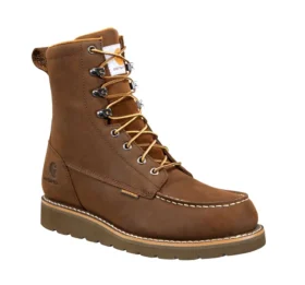 Bota impermeable de 8″ con puntera moc y cuña