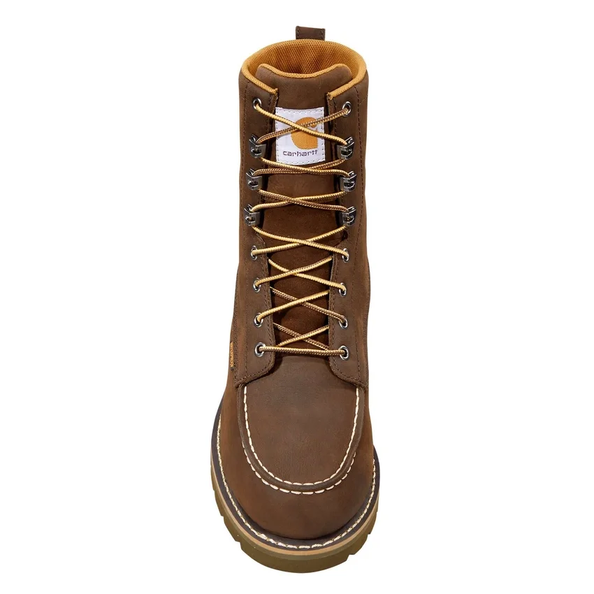 Bota impermeable de 8" con puntera moc y cuña