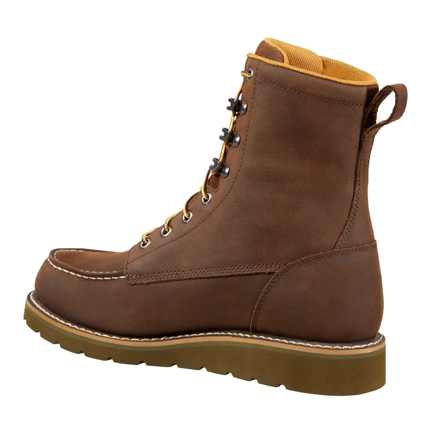 Bota impermeable de 8" con puntera moc y cuña