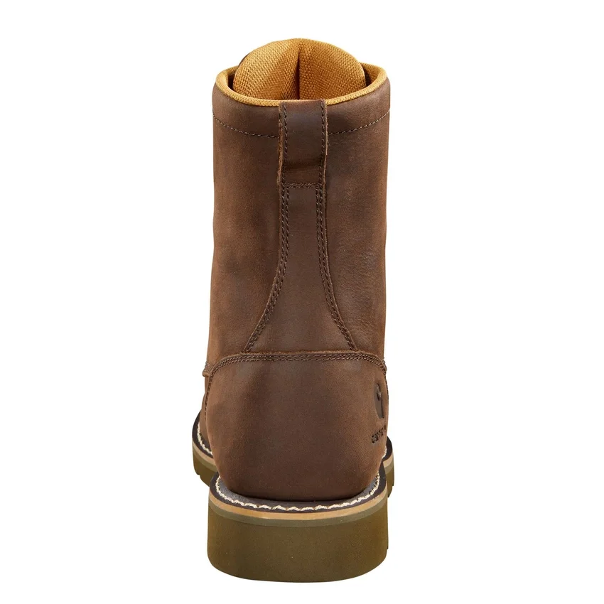 Bota impermeable de 8" con puntera moc y cuña