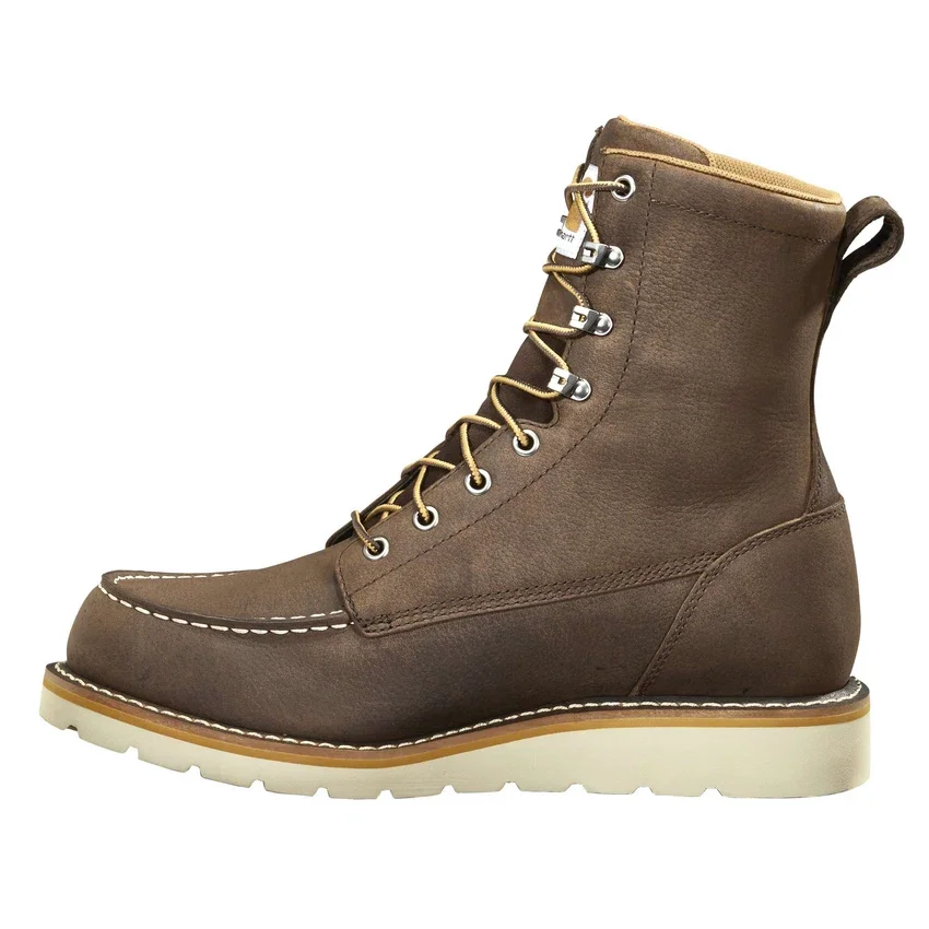 Bota impermeable de 8" con puntera moc y cuña